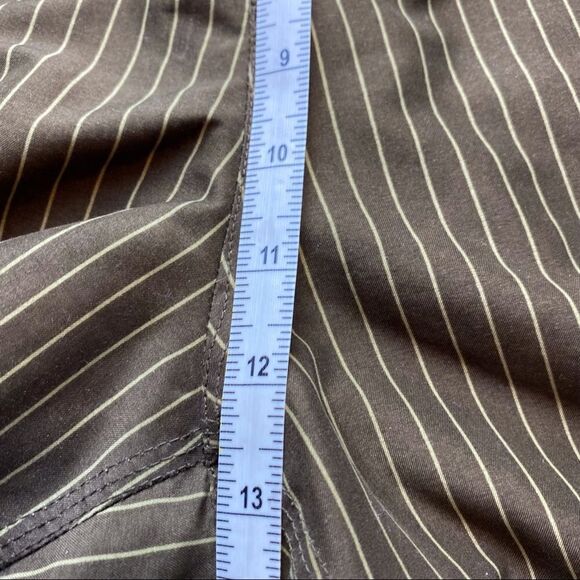 Pull & Bear XDYE Brown Striped Board Shorts Size Large - Picture 12 of 13